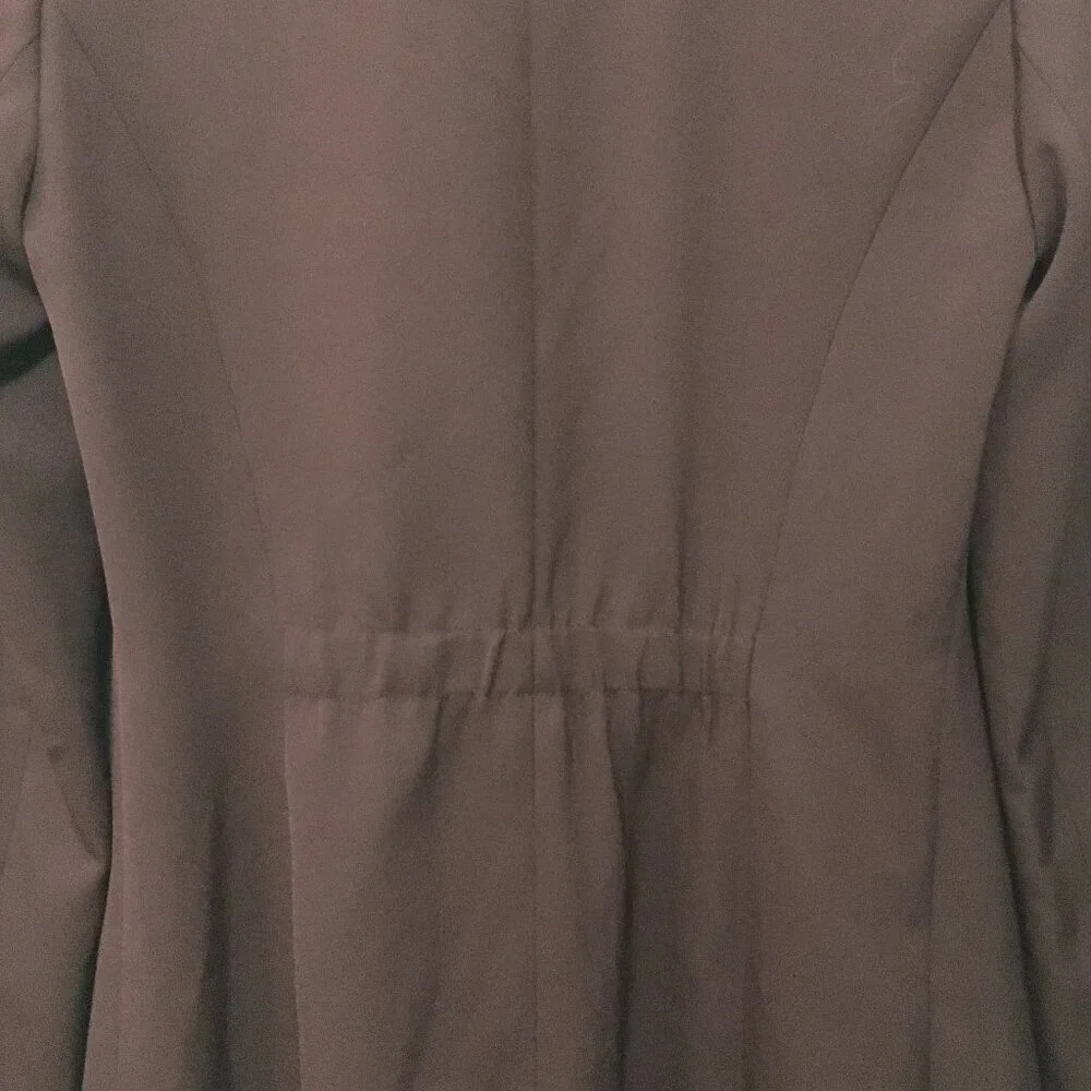 Le Château Long Burgundy Open Front Blazer Cardigan Jacket Size XXS - Picture 5 of 15